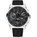 Buy Tommy Hilfiger Quartz Leather Strap Black Dial 46mm Watch for Men - 1791563 in Pakistan
