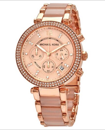 Buy Michael Kors Womens Quartz Parker Stainless Steel Rose Gold Dial 39mm Watch - Mk5896 in Pakistan