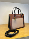 Buy Marc Jacobs Mini Grind Color Block Leather Tote SandShell Bag Small in Pakistan