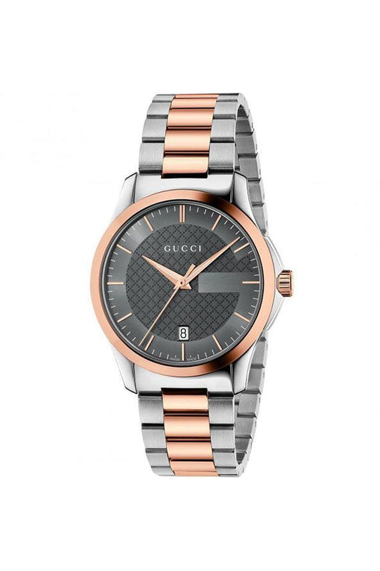 Buy Gucci Unisex Swiss Made Quartz Stainless Steel Grey Dial 38mm Watch YA126446 in Pakistan