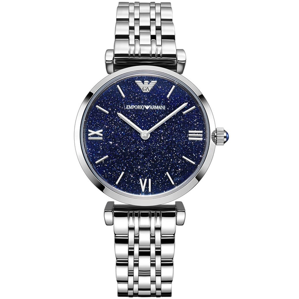 Buy Emporio Armani Analog Stainless Steel Dark Blue Dial 32mm Watch for Women - Ar11091 in Pakistan