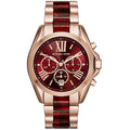 Buy Michael Kors Bradshaw Burgundy Red Chronograph Wrist Watch For Women - Mk6270 in Pakistan