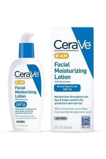 Buy CeraVe AM Facial Moisturizing Lotion SPF 30 For Normal to Oily Skin - 89ml in Pakistan