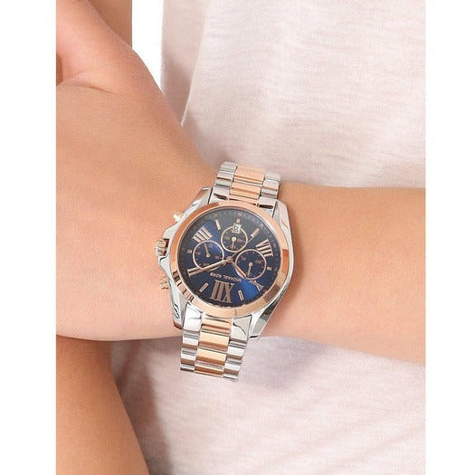 Buy Michael Kors Mens Chronograph Quartz Stainless Steel Blue Dial 43mm Watch - 5606 in Pakistan