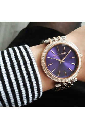 Buy Michael Kors Darci Crystal Purple Dial Watch for Women - 3353 in Pakistan