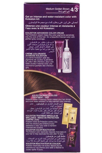 Buy Wella Koleston Kit 4/3 Medium Golden Brown in Pakistan