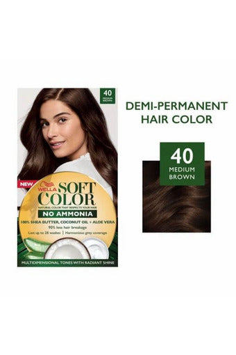 Buy Wella Soft Kit 40 Medium Brown - 125ml in Pakistan
