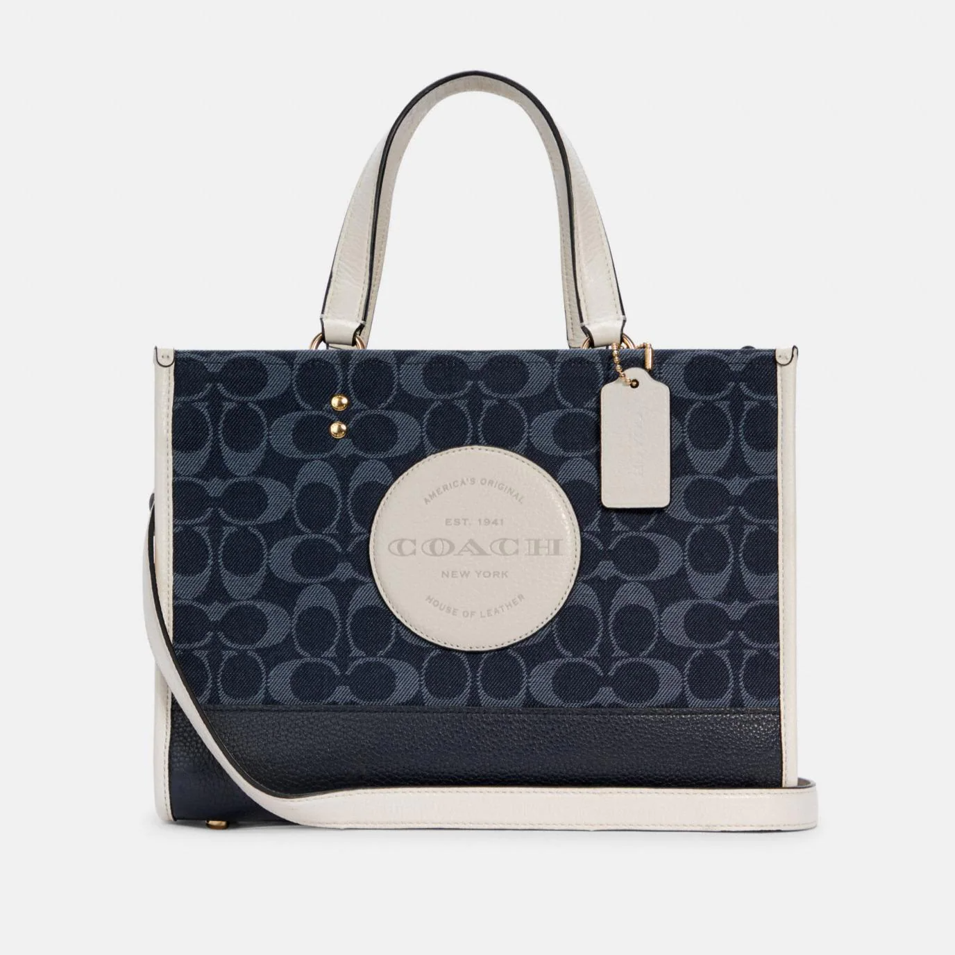 Buy Coach Dempsey Carryall In Signature Jacquard With Stripe And Coach Patch Bag Small in Pakistan