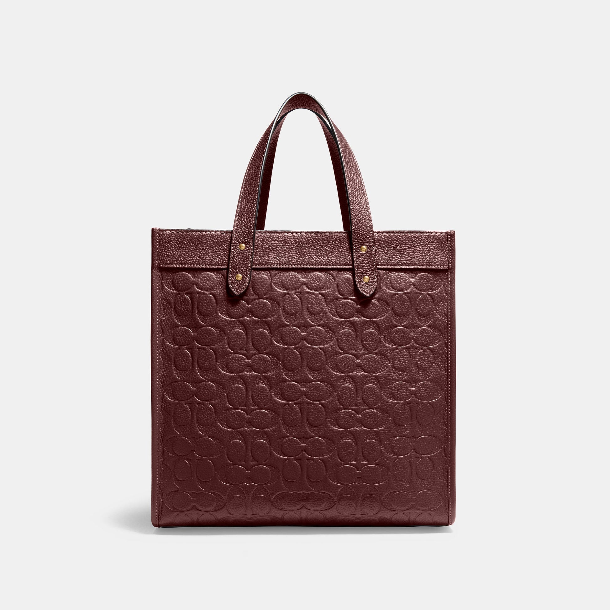 Buy Coach Field Tote In Signature Leather Bag Large - Wine in Pakistan