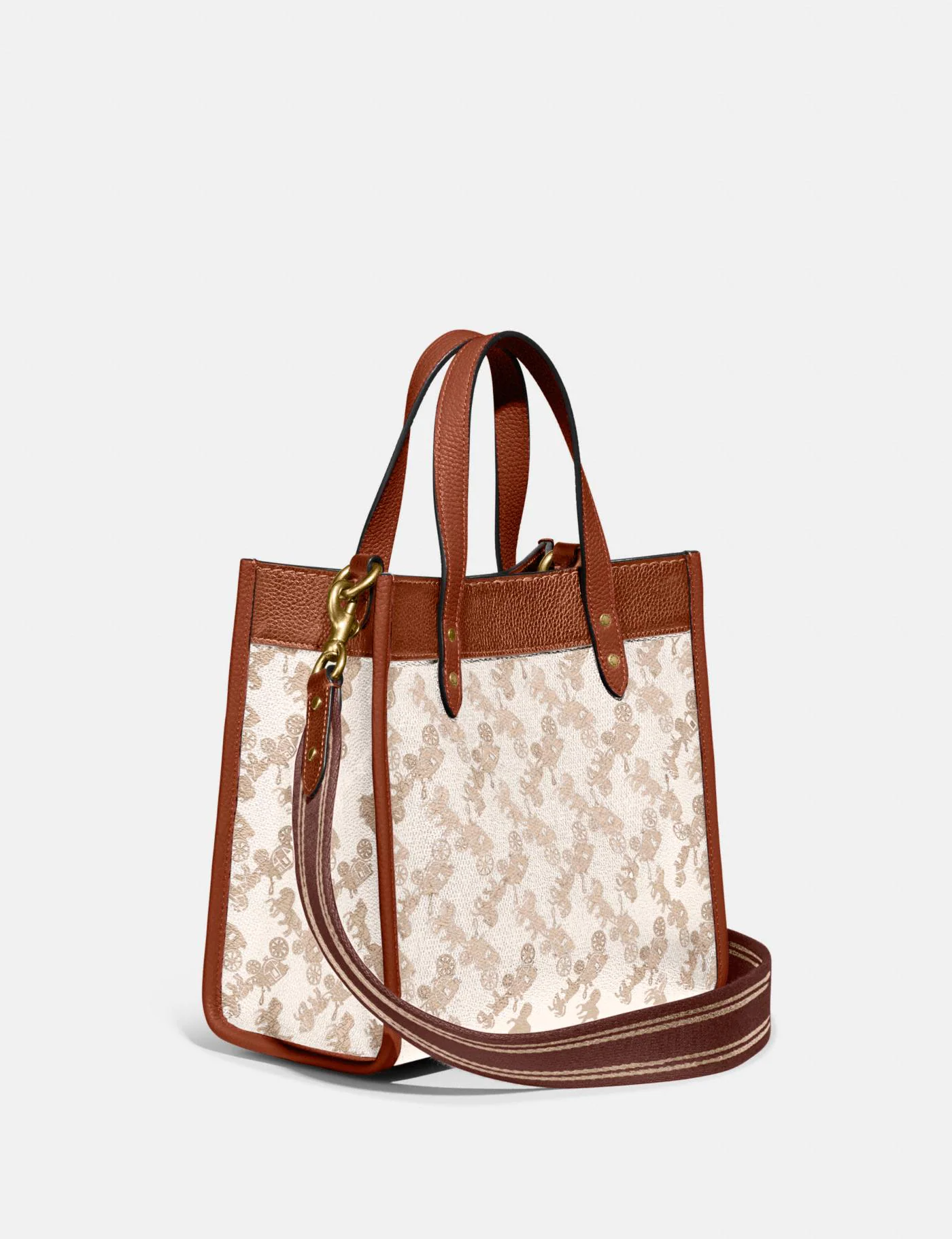 Buy Coach Field Tote In Signature Canvas With Horse And Carriage Print Bag Small - Beige in Pakistan