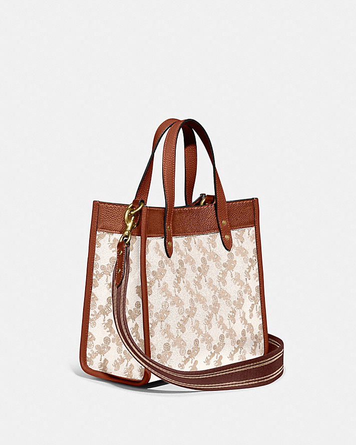 Buy Coach Field Tote In Signature Canvas With Horse And Carriage Print Bag Small in Pakistan