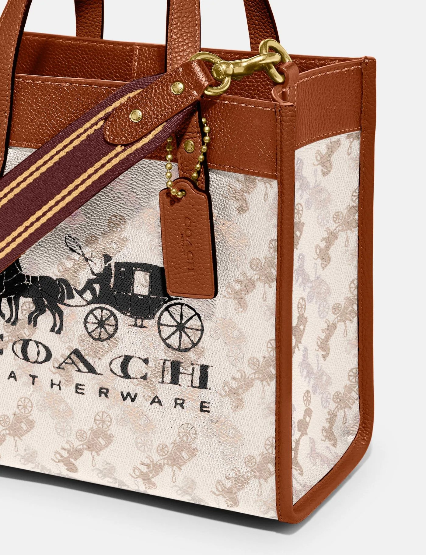 Buy Coach Field Tote In Signature Canvas With Horse And Carriage Print Bag Small in Pakistan
