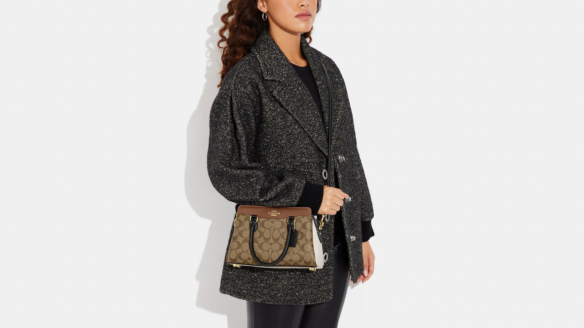 Buy Coach Mini Darcie Carryall in Signature Canvas Bag Small in Pakistan