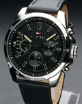 Buy Tommy Hilfiger Quartz Leather Strap Black Dial 46mm Watch for Men - 1791563 in Pakistan