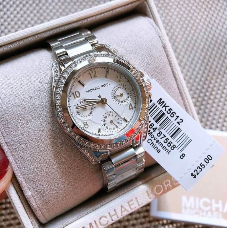 Buy Michael Kors Womens Analog Blair Silver Stainless Steel Silver Dial 33mm Watch - Mk5612 in Pakistan