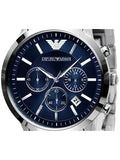 Buy Emporio Armani Men's Chronograph Quartz Stainless Steel Blue Dial 41mm Watch AR2448 in Pakistan