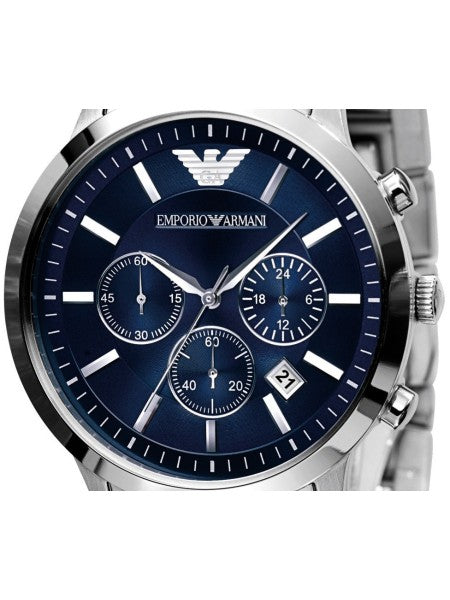 Buy Emporio Armani Men's Chronograph Quartz Stainless Steel Blue Dial 41mm Watch AR2448 in Pakistan