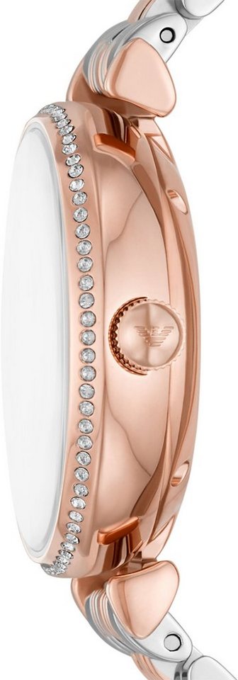 Buy Emporio Armani Women's Automatic Two-tone Stainless Steel Mother of pearl Dial 34mm Watch AR60049 in Pakistan