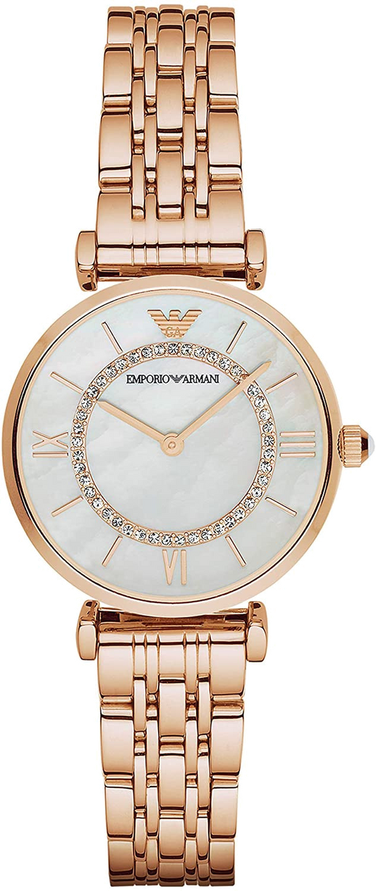Buy Emporio Armani Women’s Analog Stainless Steel Mother of Pearl Dial 32mm Watch - AR1909 in Pakistan