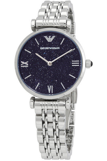 Buy Emporio Armani Analog Stainless Steel Dark Blue Dial 32mm Watch for Women - Ar11091 in Pakistan
