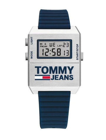 Buy Tommy Hilfiger Mens Digital Silicone Strap Silver Dial 32mm Watch - 1791673 in Pakistan