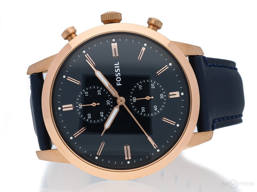 Buy Fossil Men's Chronograph Quartz Blue Leather Strap Blue Dial 44mm Watch FS5436 in Pakistan