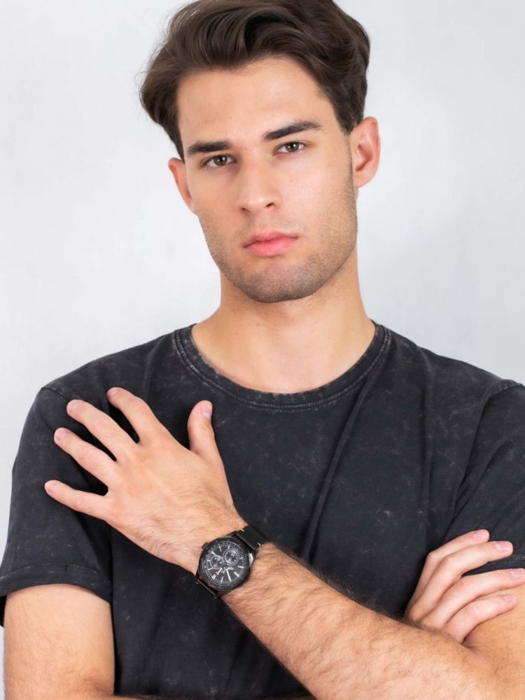 Buy Tommy Hilfiger Quartz Leather Strap Black Dial 44mm Watch for Men - 1791638 in Pakistan