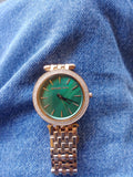 Buy Michael Kors Ladies Watch Green Dial Rose Gold Stainless Steel - MK3552 in Pakistan