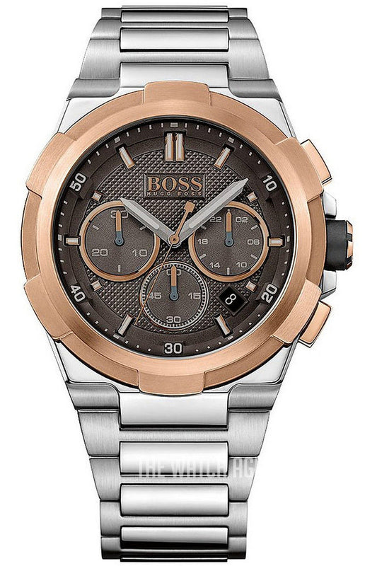 Buy Hugo Boss Chronograph Quartz Stainless Steel Grey Dial 45mm Watch for Men - 1513362 in Pakistan