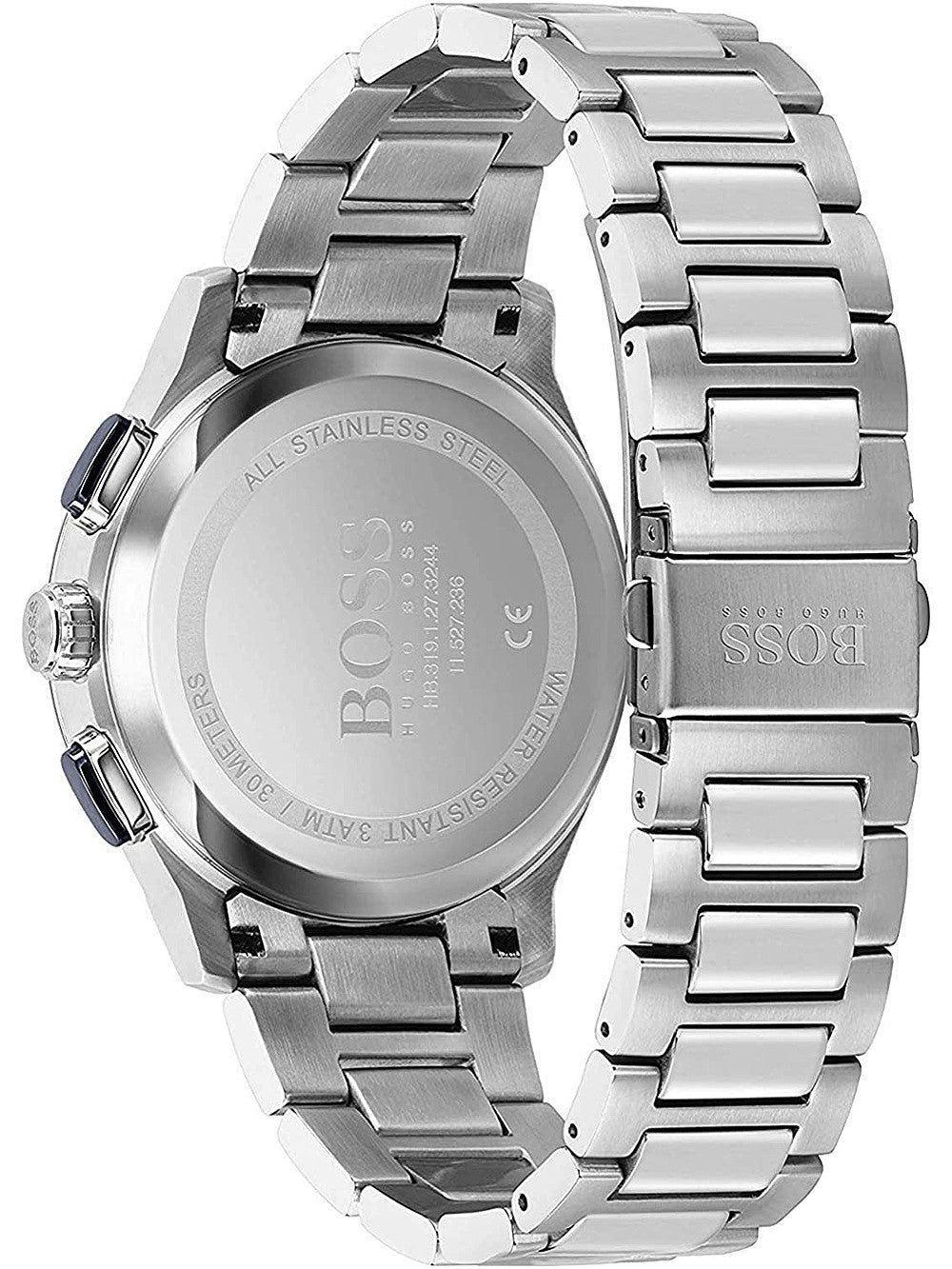 Buy Hugo Boss Mens Chronograph Quartz Stainless Steel Blue Dial 44mm Watch - 1513763 in Pakistan