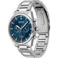 Buy Hugo Boss Mens Quartz Pioneer Silver Stainless Steel Blue Dial 44mm Watch - 1513867 in Pakistan