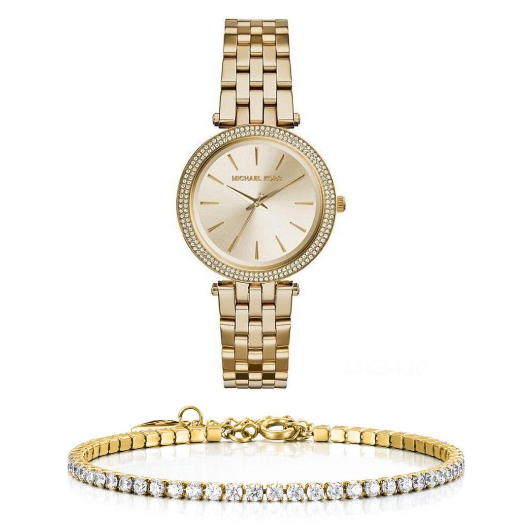 Buy Michael Kors Quartz Gold Tone Stainless Steel 33mm Watch for Women - Mk3430 in Pakistan