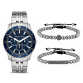 Buy Michael Kors Mens Cunninghum Multifunction Stainless Steel Blue Dial 44mm Watch - Mk7153 in Pakistan
