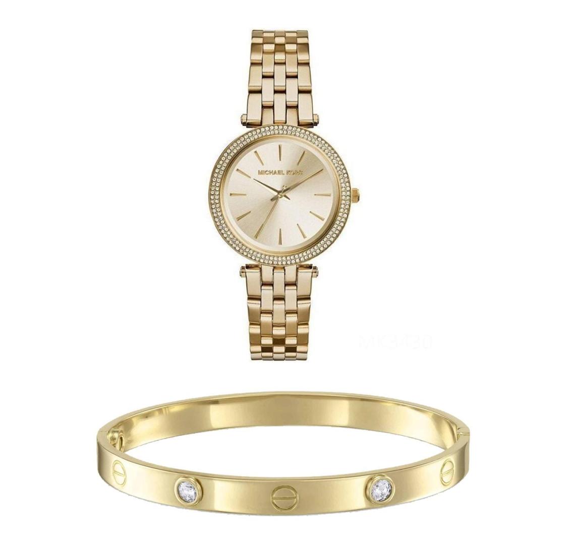 Buy Michael Kors Quartz Gold Tone Stainless Steel 33mm Watch for Women - Mk3430 in Pakistan