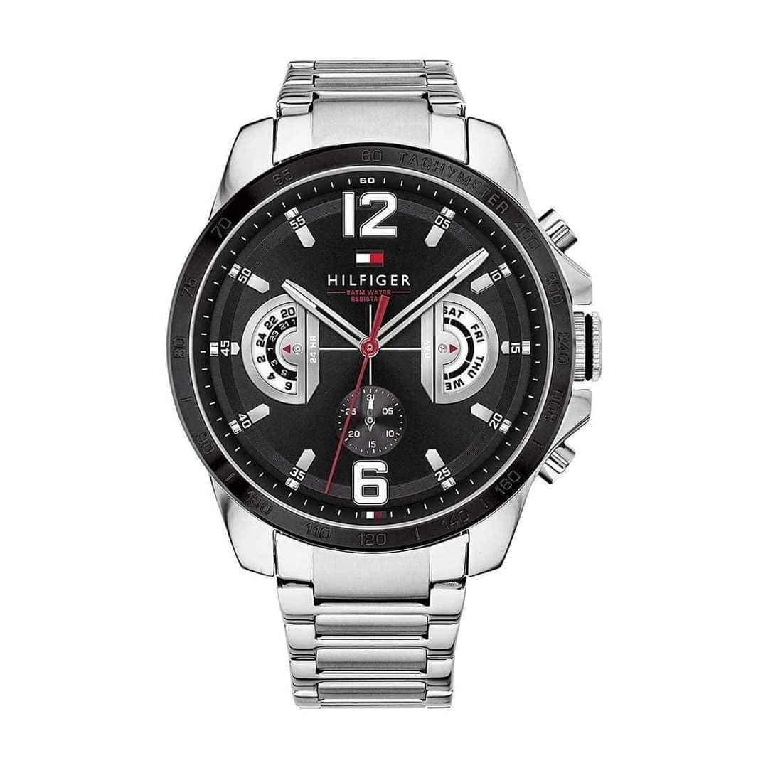 Buy Tommy Hilfiger Quartz Stainless Steel Black Dial 46mm Watch for Men - 1791472 in Pakistan
