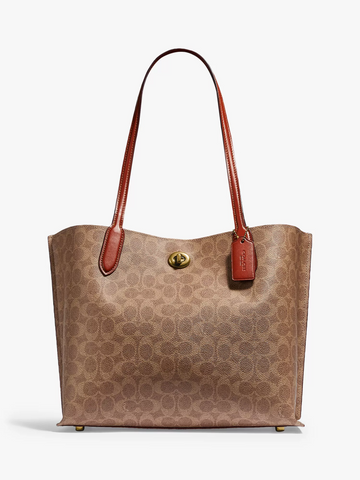 Buy Coach Willow Tote Bag Large - Tan Rust in Pakistan