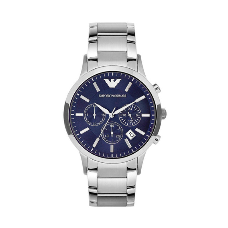 Buy Emporio Armani Men's Chronograph Quartz Stainless Steel Blue Dial 41mm Watch AR2448 in Pakistan