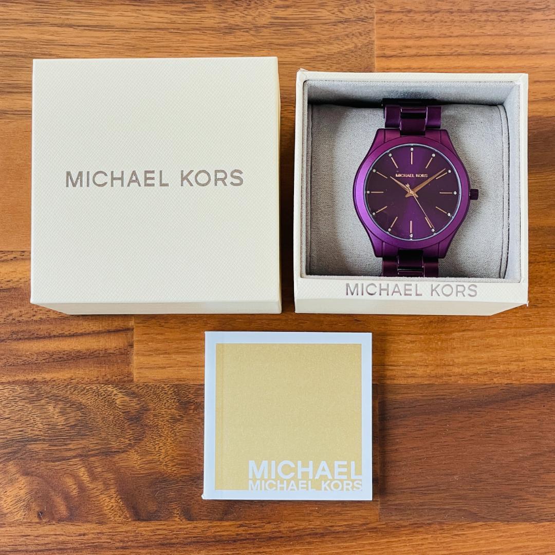 Buy Michael Kors Womens Quartz Runway Stainless Steel Purple Dial 42mm Watch - Mk4507 in Pakistan