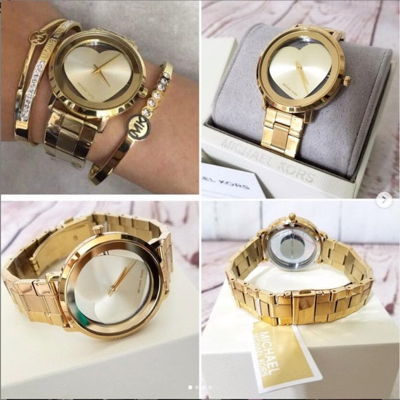 Buy Michael Kors Women's Jaryn Gold-Tone Gold Stainless Steel Watch - MK3623 in Pakistan