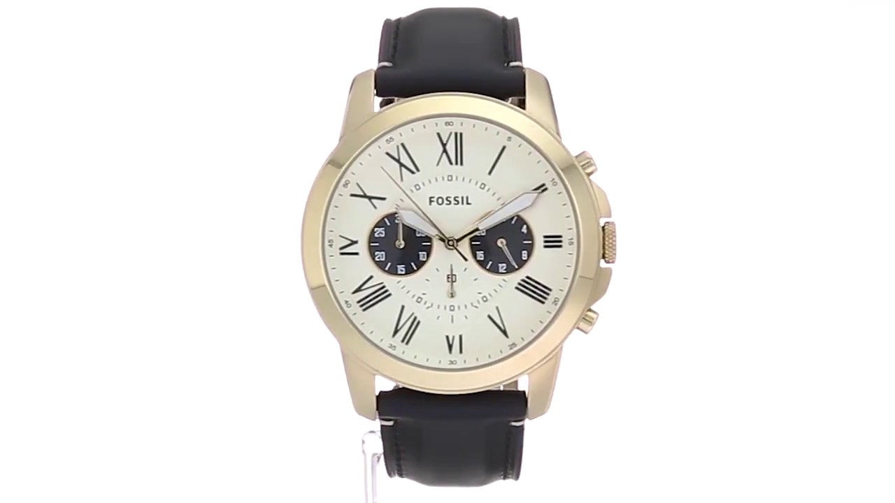 Buy Men's Chronograph Quartz Leather Strap Off White Dial 44Mm Watch in Pakistan