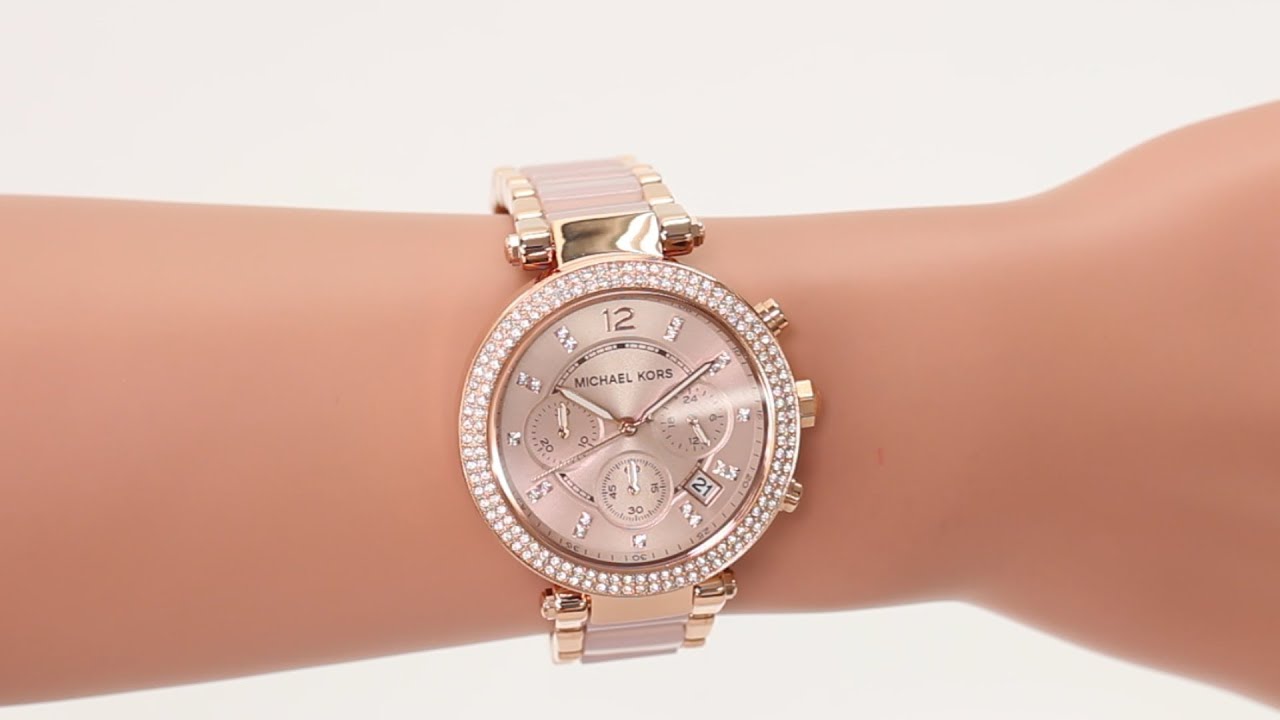 Buy Michael Kors Womens Quartz Parker Stainless Steel Rose Gold Dial 39mm Watch - Mk5896 in Pakistan
