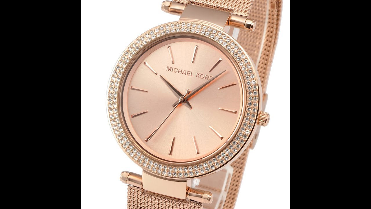 Buy Michael Kors Rose Gold Dial Rose Gold Stainless Steel Strap Ladies Watch - MK3369 in Pakistan