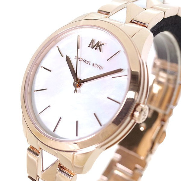 Buy Michael Kors Womens Quartz Runway Stainless Steel Mother Of Pearl Dial 38mm Watch - Mk6671 in Pakistan