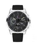 Buy Tommy Hilfiger Quartz Leather Strap Black Dial 46mm Watch for Men - 1791563 in Pakistan