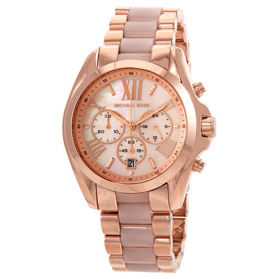 Buy Michael Kors Bradshaw Chronograph Quartz Two Tone Strap Ladies Watch - Mk6830 in Pakistan