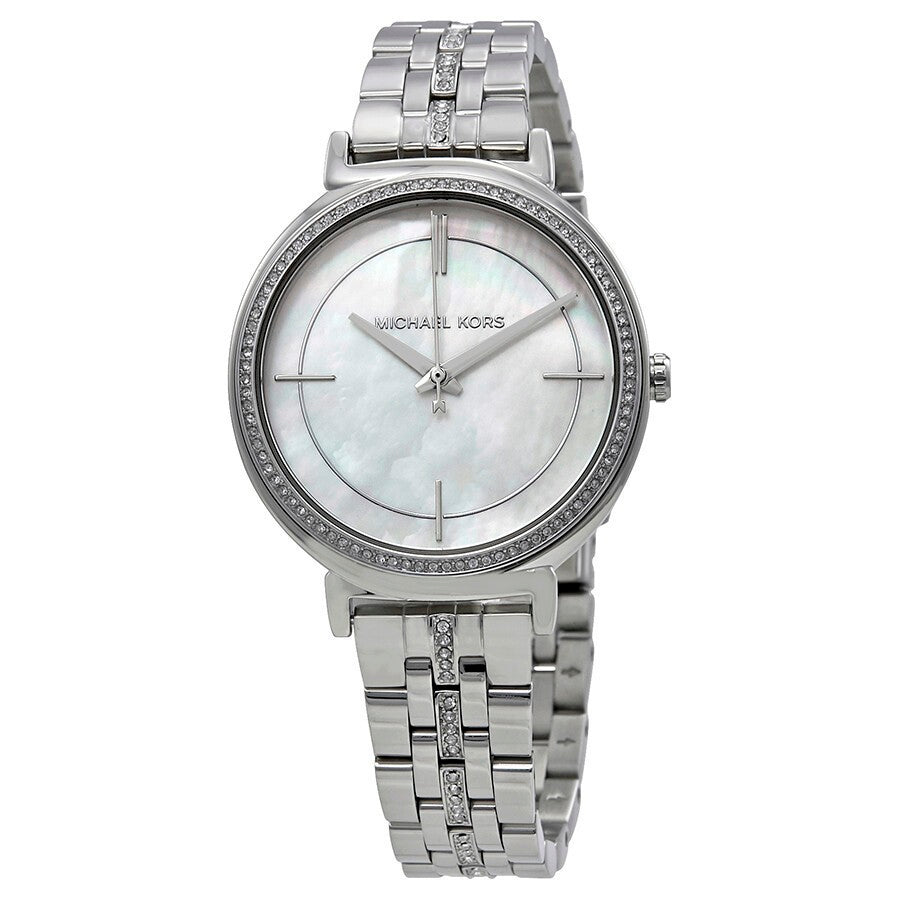 Buy Michael Kors Quartz Stainless Steel Mother Of Pearl Dial 33mm Watch for Women - Mk3641 in Pakistan