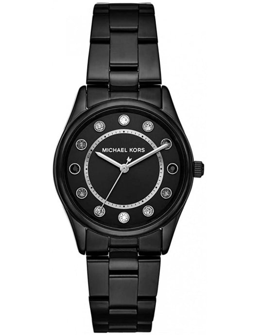 Buy Michael Kors Colette Analog Black Dial Black Stainless Steel Strap Women's Watch - MK6606 in Pakistan