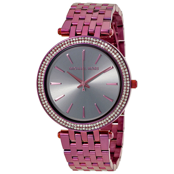 Buy Michael Kors Darci Gunmetal Dial Pink Stainless Steel Strap Ladies Watch - Mk3554 in Pakistan