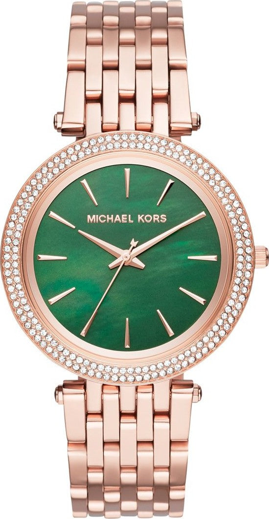 Buy Michael Kors Ladies Watch Green Dial Rose Gold Stainless Steel - MK3552 in Pakistan