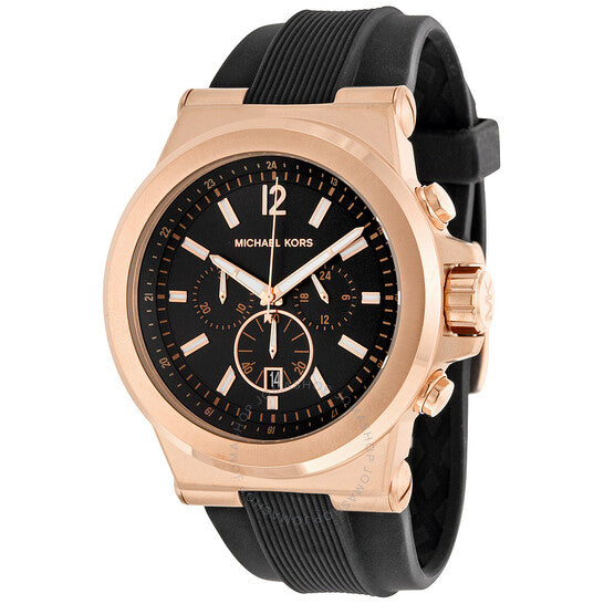 Buy Michael Kors Men’s Chronograph Silicone Strap Black Dial 45mm Watch - MK8184 in Pakistan